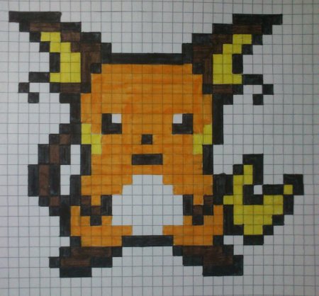 Raichu Pixel Art