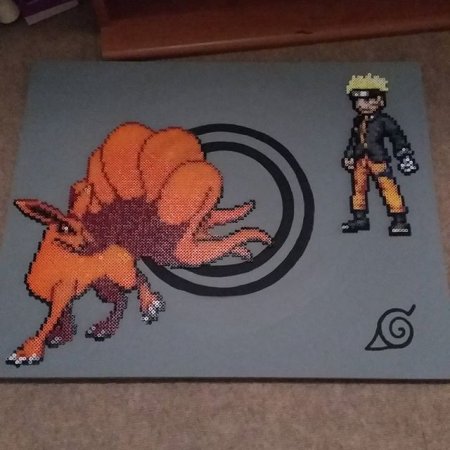 Вышивка Наруто крестом курама