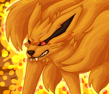 Наруто курама пиксель