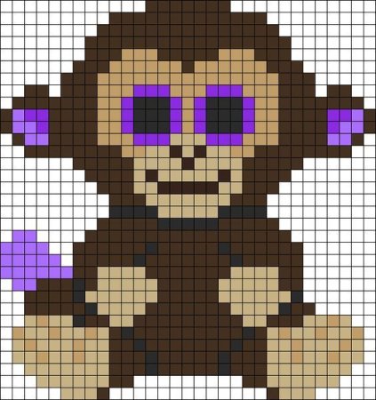 Пиксельная обезьянка