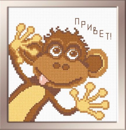 Обезьянка по клеткам