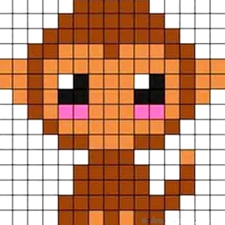 Рисунки по клеточкам маленькие животные