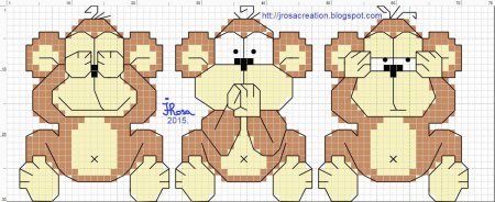 Рисование по клеткам обезьянка