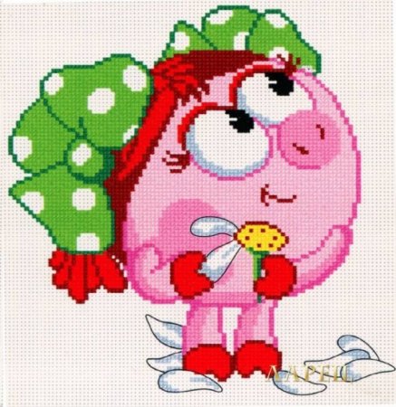 Схема вышивки Смешарик Нюша