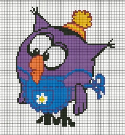 Ёжик из смешариков вышивка