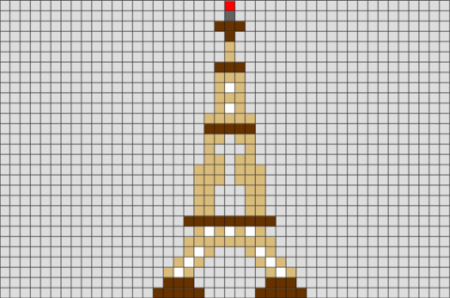 Башня по клеточкам