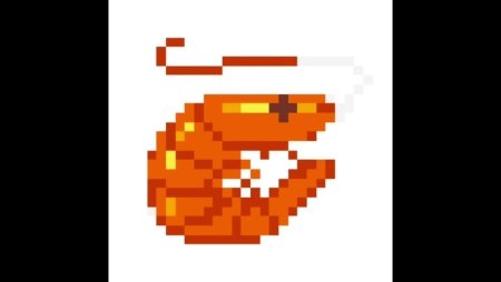 Креветка пиксельный арт