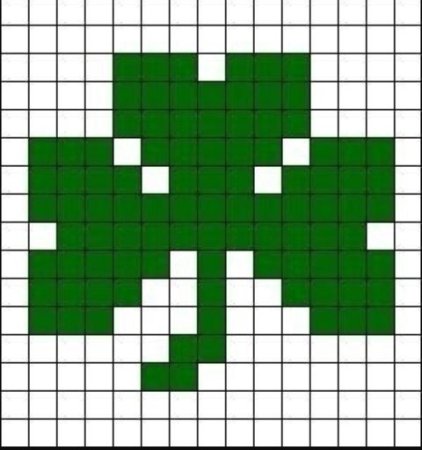 По клеточкам зеленый