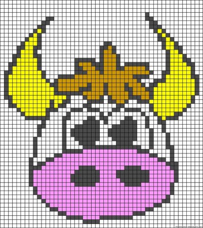 Мордочки по клеточкам