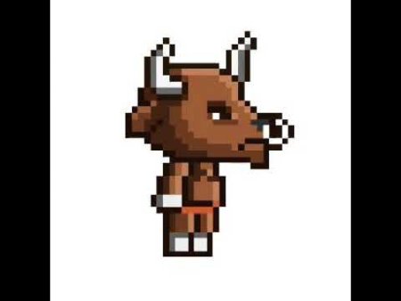 Пиксельный бык