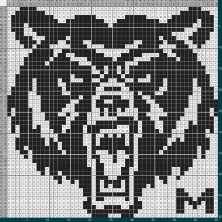 Скандинавские узоры по клеткам