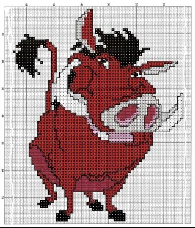 Бык вышивка крестом схема