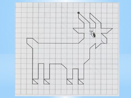 Графический диктант козочка