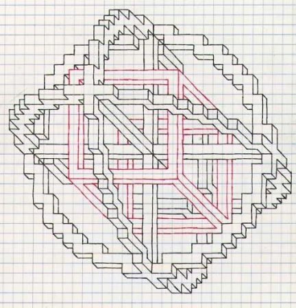 Узоры по клеточкам сложные