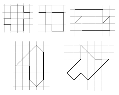 Фигуры на клетчатой бумаге