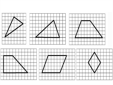 Фигура геометрия по клеточкам