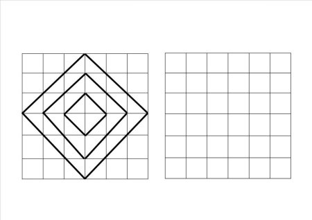 Геометрические фигуры по клеткам
