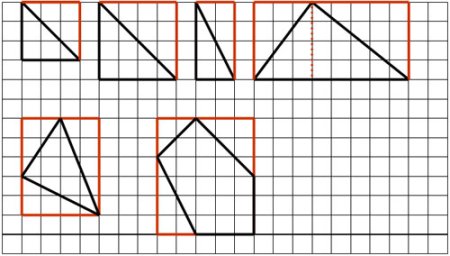 Чертить геометрические фигуры по клеткам
