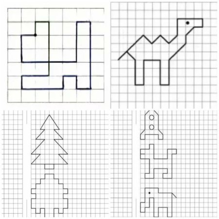 Рисунки по клеточкам
