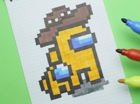 Рисование по клеточкам амонгаз