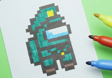 Амонг АС по клеточкам