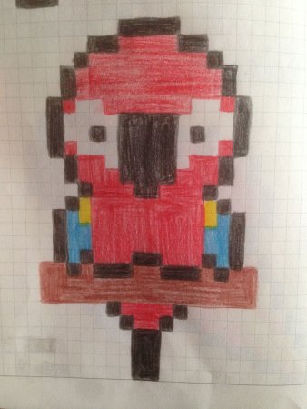 Рисование по клеткам Леон