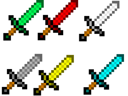 Рисунки по клеточкам из МАЙНКРАФТА