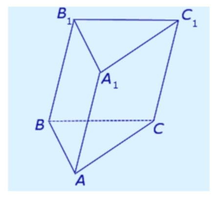 Наклонная треугольная Призма схема