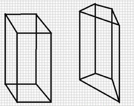 Неправильная четырехугольная Призма