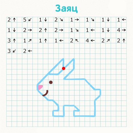 Графический диктант по клеточкам