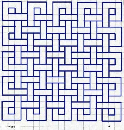 Узоры по клеточкам сложные