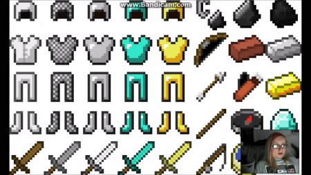 Инструменты и броня из МАЙНКРАФТА