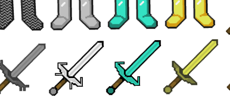 Алмазный меч спереди