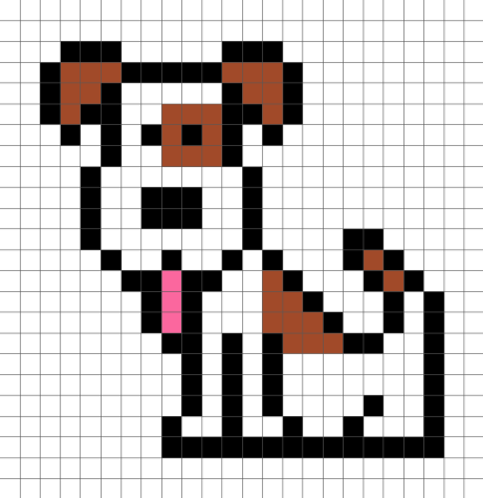 Собака по клеткам