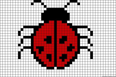 Рисунки по квадратам по клеточкам