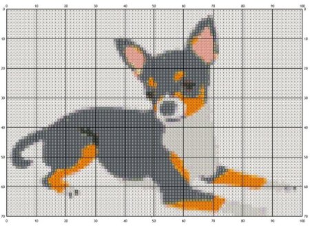 Вышивка крестом той терьер