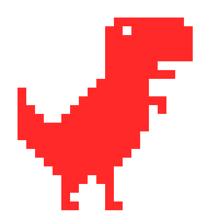 Динозавр по клеткам