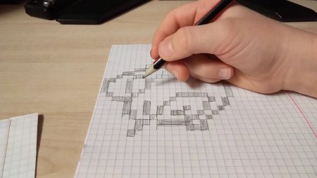 Леон Шарк по клеточкам