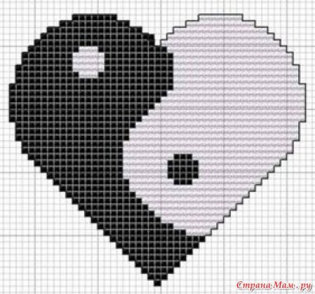 Сердечко в клеточку