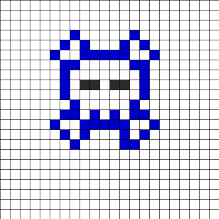 Рисунки по клеточкам в тетради ручкой синей