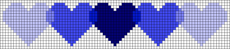 Рисунки по клеточкам голубые