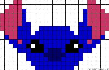 Рисунок Стича по клеткам