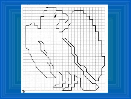 Графический диктант сложный