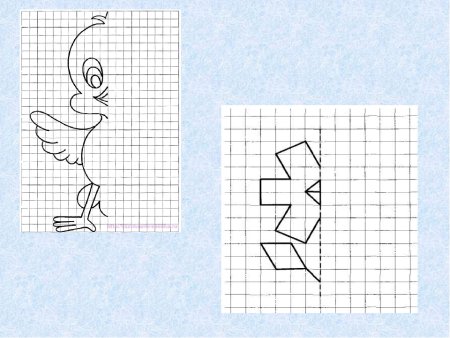 Симметричные фигуры на клеточках