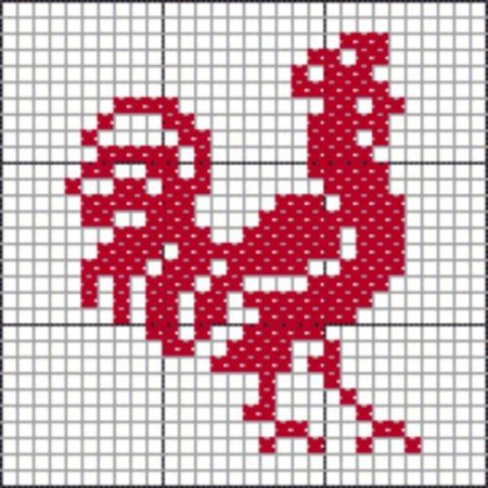 Простые узоры крестиком для детей