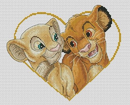 Король Лев по клеточкам