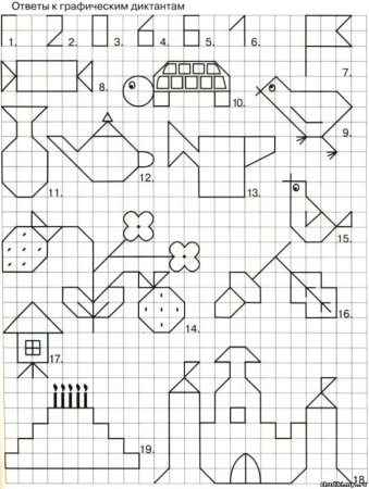 Графические узоры для дошкольников