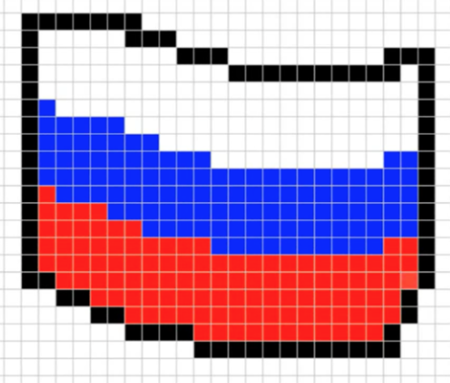 Рисунки по клеточкам флаги