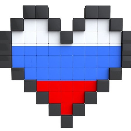 Сердечко по клеточкам Россия