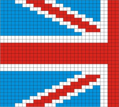 Рисунки по клеточкам флаги